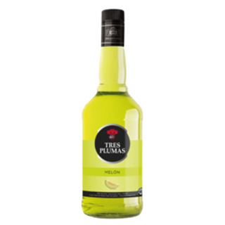 Licor Tres Plumas Melón Licor Tres Plumas Melón